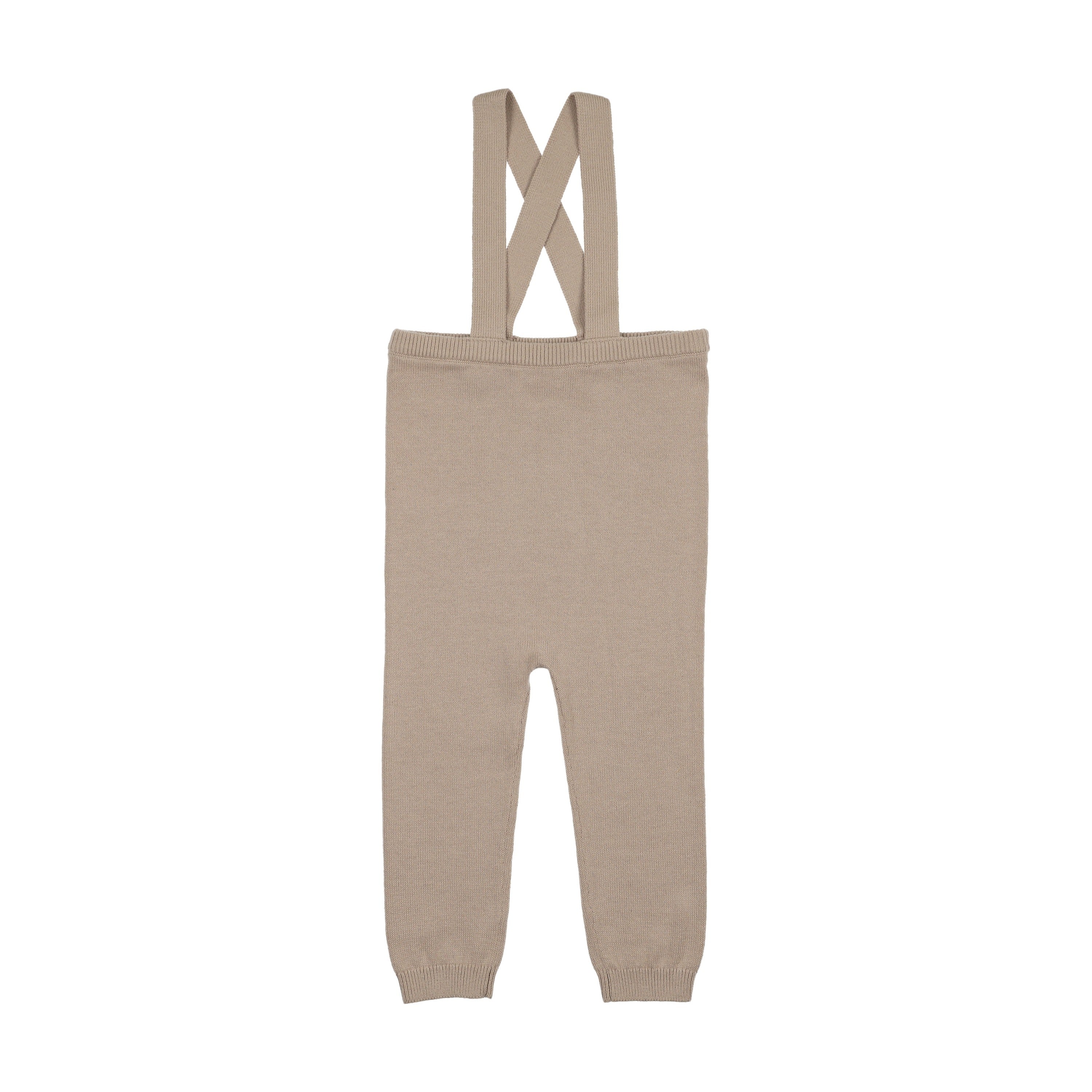 Knit Suspender Leggings - Taupe – Peluche BeBe