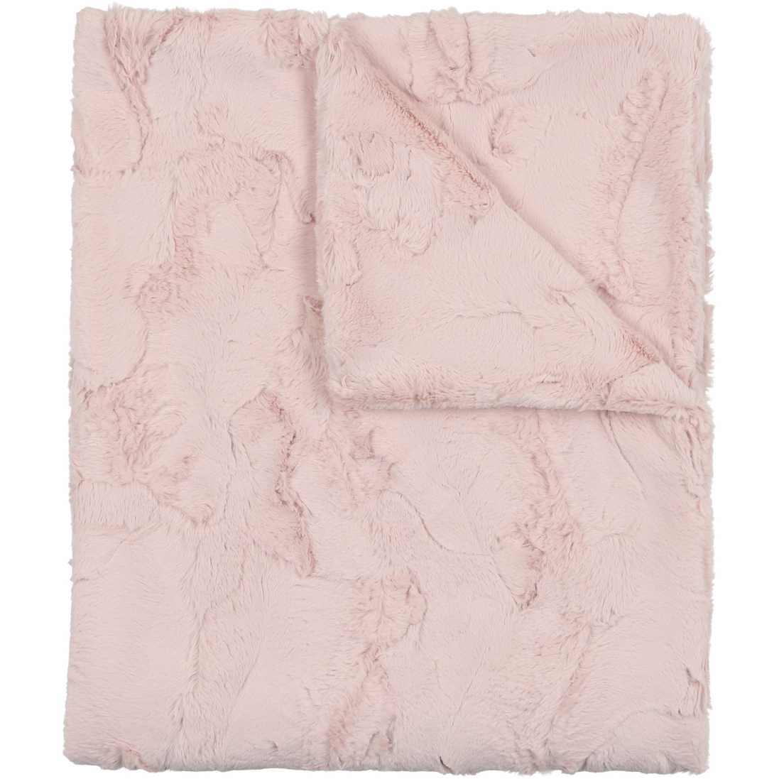 Lux Fur Blankets - Icy Rose Double Sided