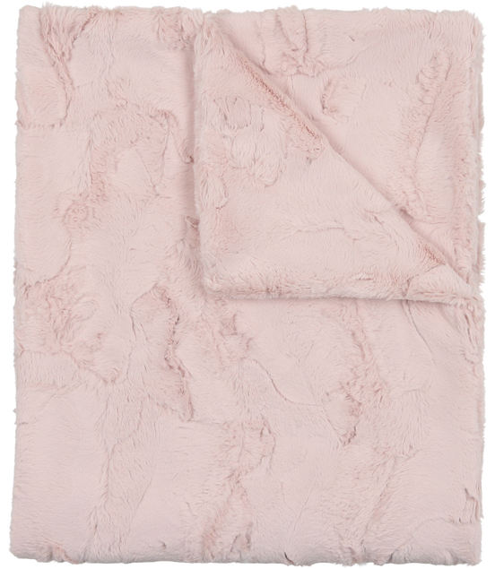 Lux Fur Blankets - Icy Rose Double Sided