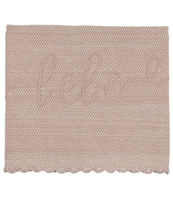Scalloped Mélange Bebe Blanket