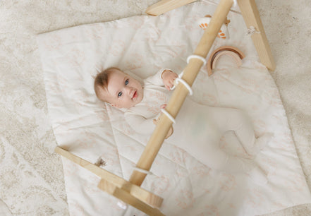 Botanical Pink Baby Wrap + Playmat