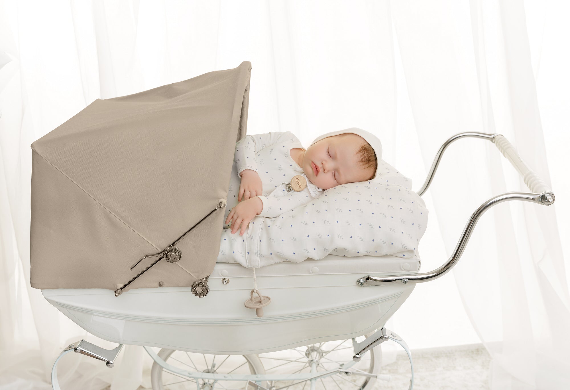 Teakettle Footie + Bonnet - Blue