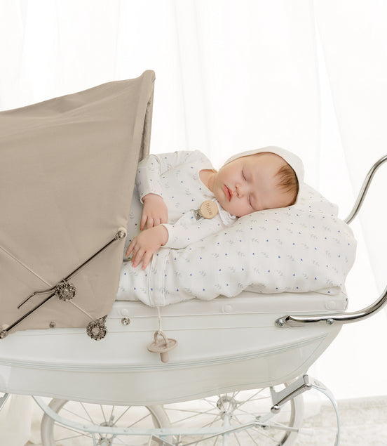Teakettle Footie + Bonnet - Blue