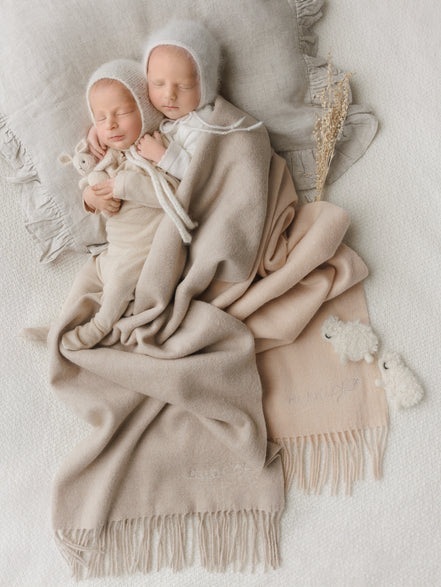 Lambswool Blanket - Taupe