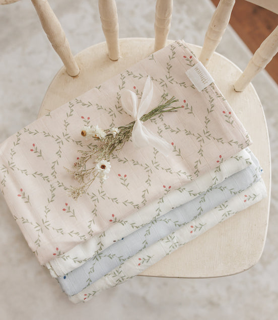 Lattice Swaddle Pink/Berry