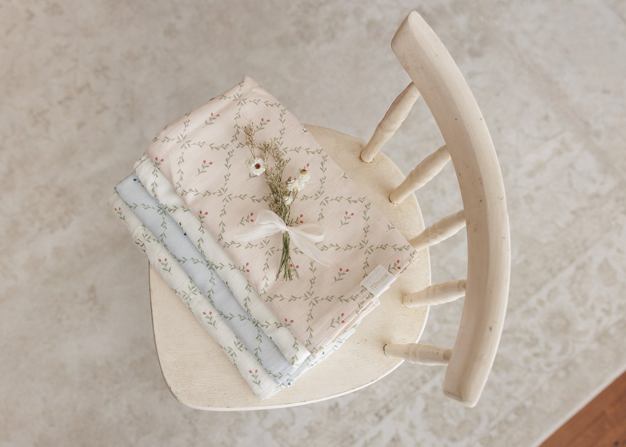 Footie with Emb Collar + Cardigan + Bonnet + Lattice Swaddle - Cream/Berry