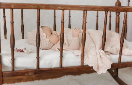 Scalloped Mélange Bebe Blanket