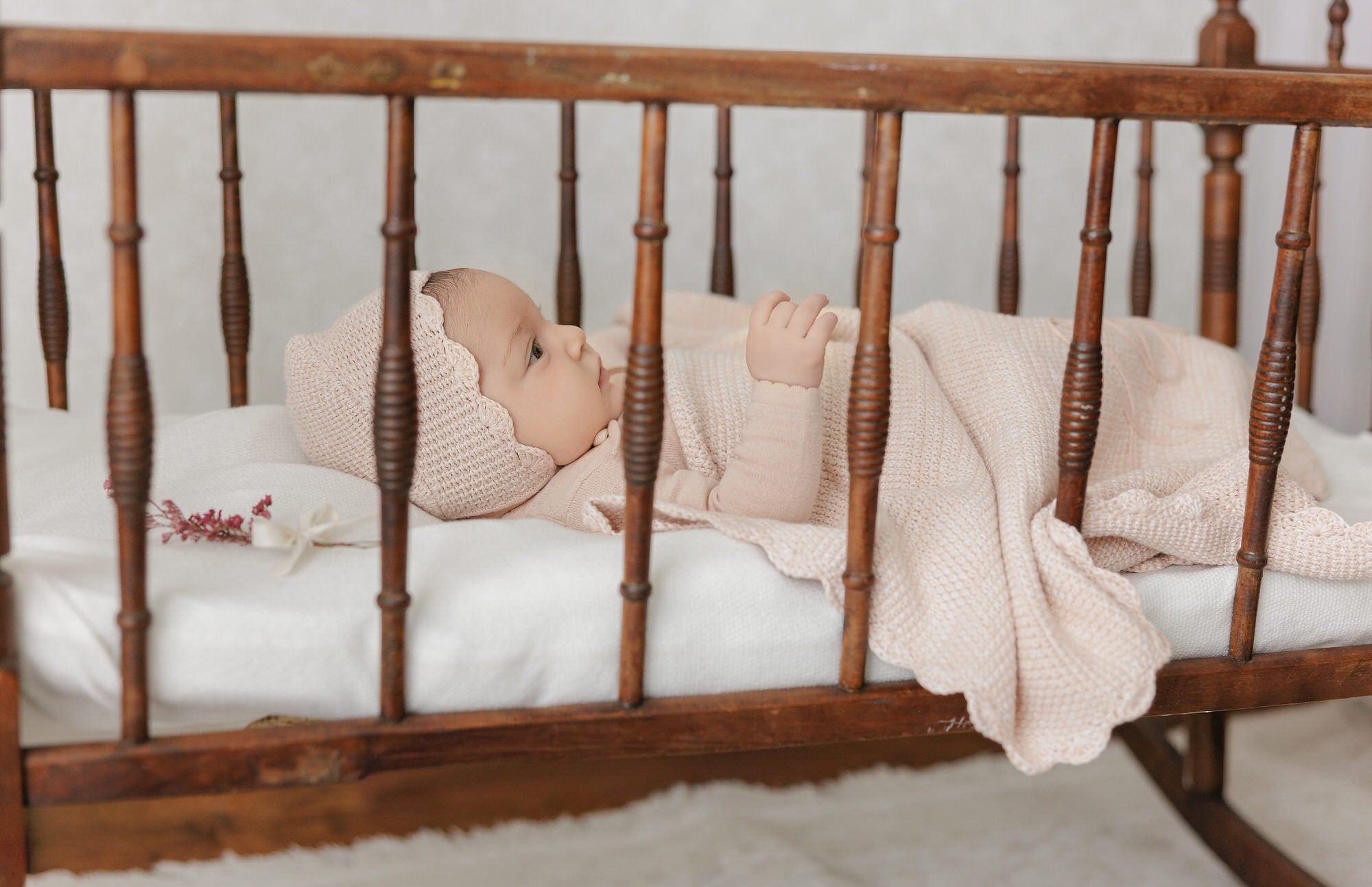 Scalloped Mélange Bebe Blanket