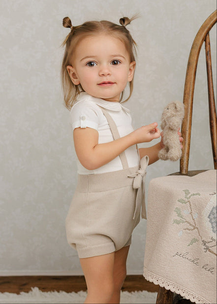 Knit Suspender Bloomers - Taupe