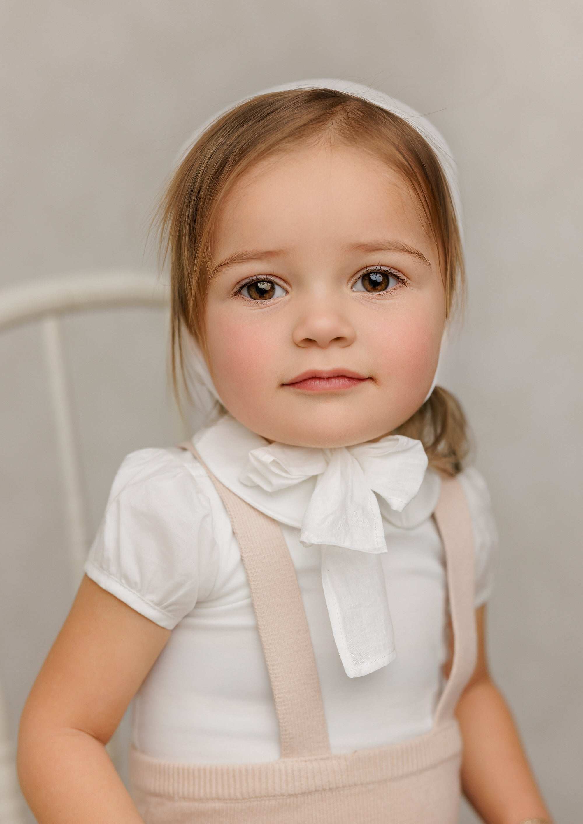 Onesie with Cotton Puff Sleeve - Cream