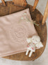 Peluche Embossed Knit Blanket - Rose