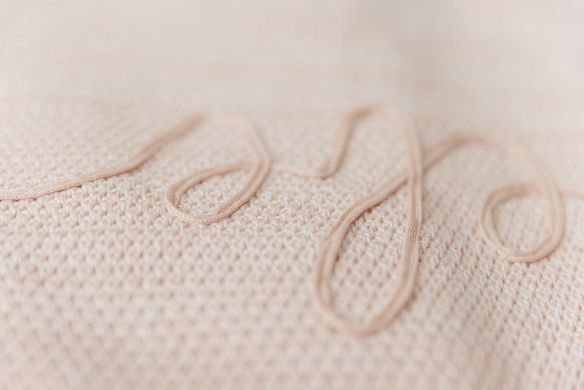 Scalloped Mélange Bebe Blanket - Rose