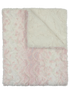 Lux Fur Blankets - Speckled Pink and Natural