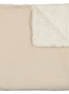 Lux Fur Blankets - Almond and Natural Super Fluff