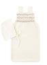 Smocked Cocoon + Bonnet - Cream