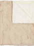 Lux Fur Blankets - Champagne and Natural