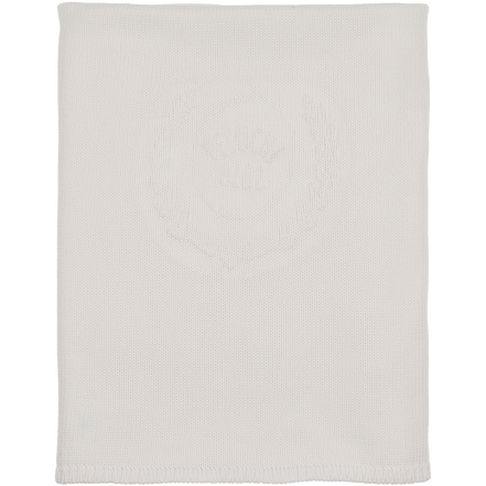 Peluche Embossed Knit Blanket - Cream