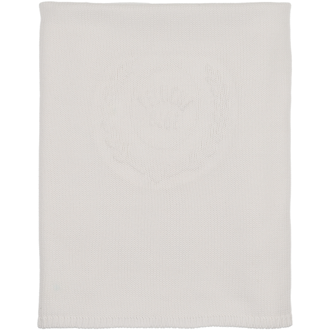 Peluche Embossed Knit Blanket - Cream