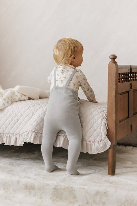 Blossom Bodysuit with Collar - Powder