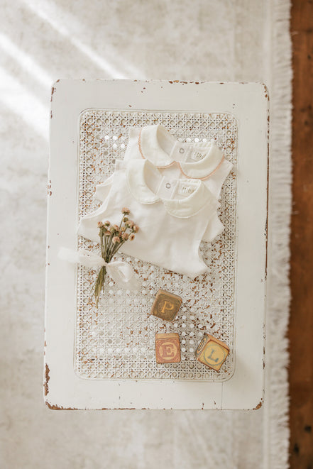 Sleeveless Bodysuit with Crochet Trim - Rose