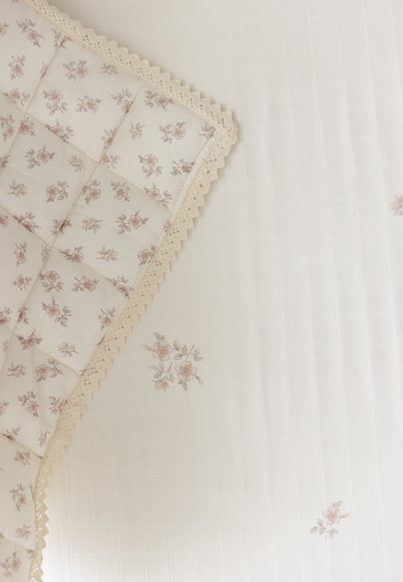 Blossom Crib Sheet - Rose