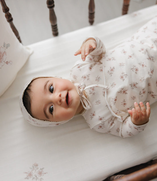 Blossom Crib Sheet - Rose