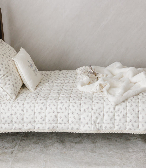 Blossom Standard Size Pillow - Powder