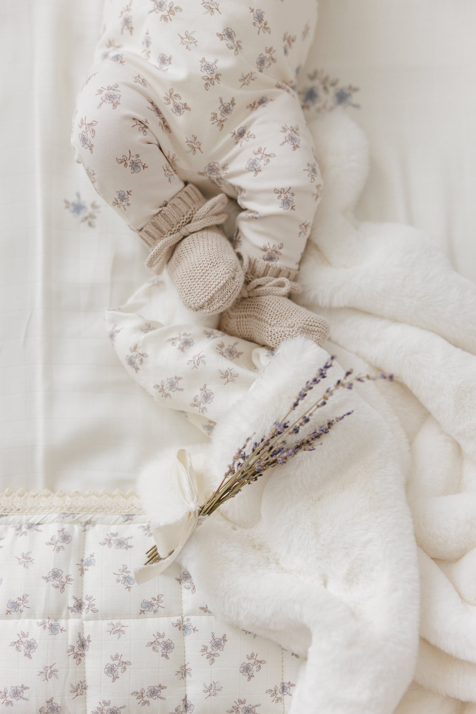 Blossom Fur Blanket - Powder