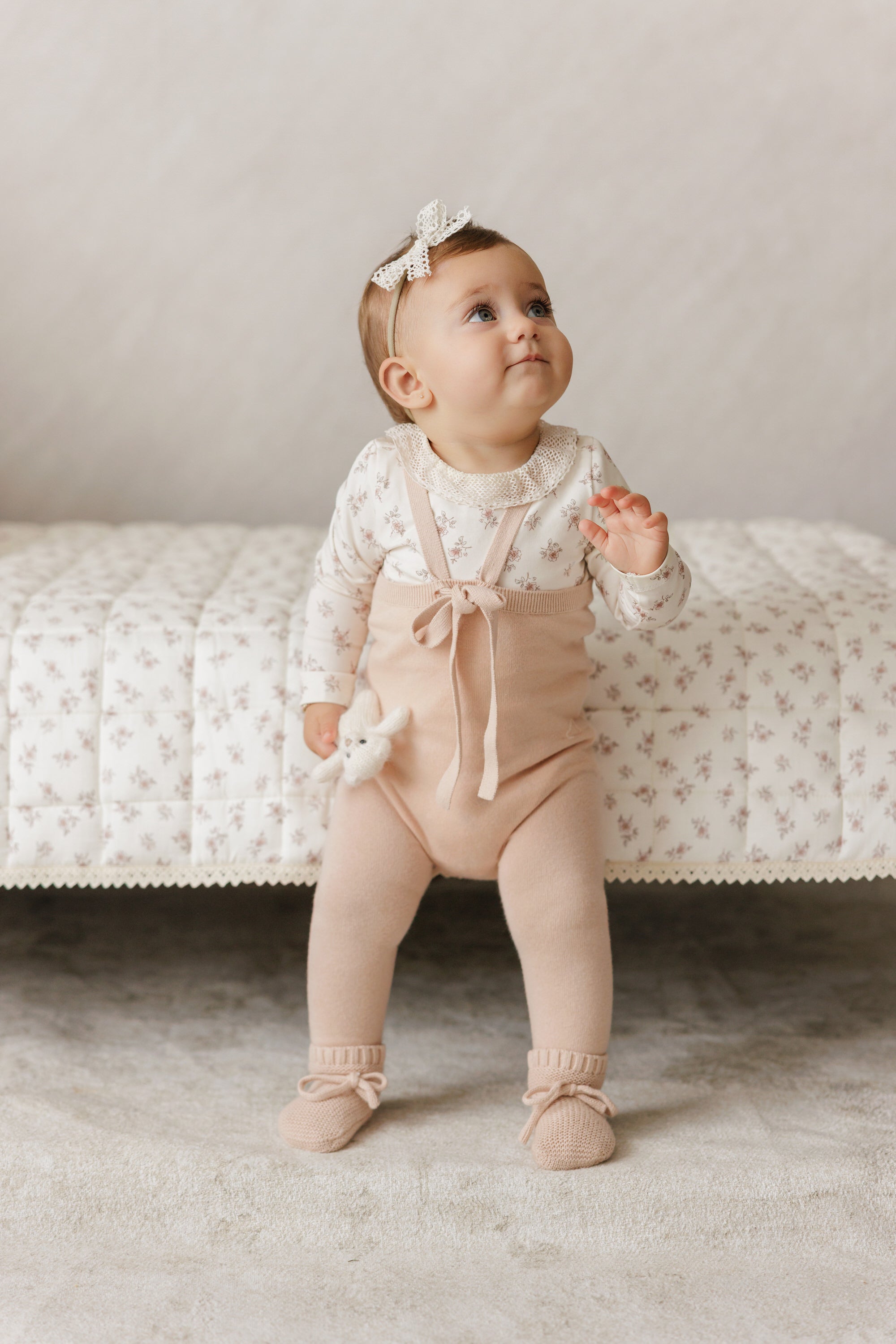 Blossom Bodysuit with Collar - Rose