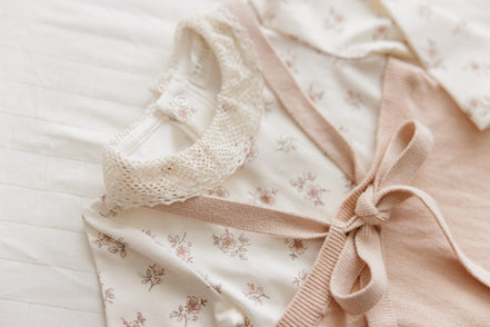 Blossom Bodysuit with Collar - Rose