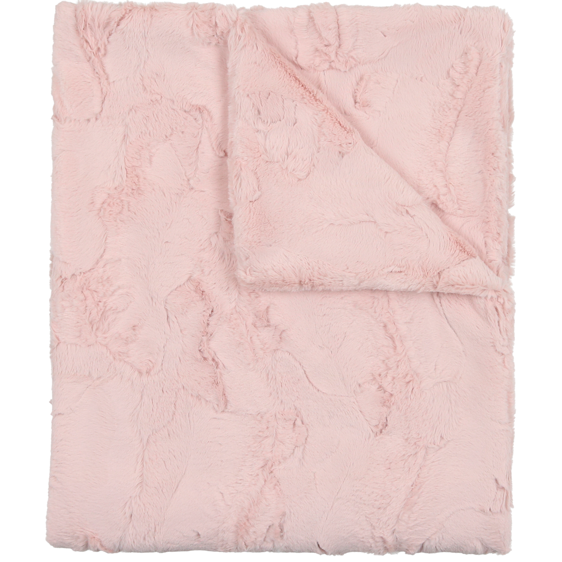 Lux Fur Blankets - Icy Rose Double Sided