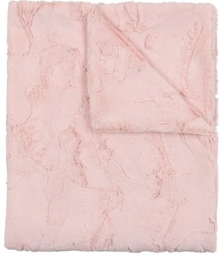 Lux Fur Blankets - Icy Rose Double Sided