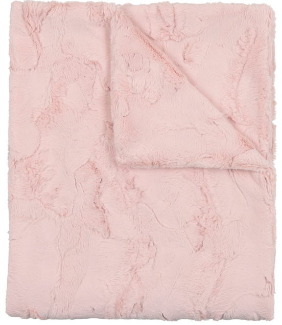 Lux Fur Blankets - Icy Rose Double Sided