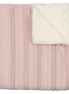 Lux Fur Blankets - Mauve Panel