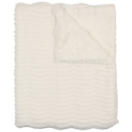 Lux Fur Blankets - Natural Wave and Natural