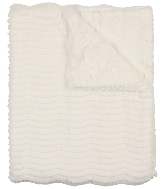 Lux Fur Blankets - Natural Wave and Natural