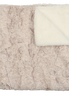 Lux Fur Blankets - Oatmeal Heather and Natural Super Fluff