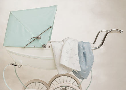 Bebe/Bows Swaddle - 2 pack - Blue