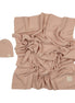 Knit Swaddle + Beanie Set - Rose