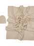 Knit Swaddle + Beanie Set - Stone