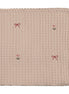 TulipsnBows Embroidered Waffle Blanket - Rose