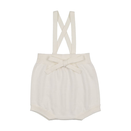 Knit Suspender Bloomers - Cream