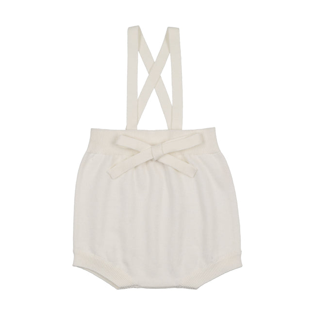 Knit Suspender Bloomers - Cream