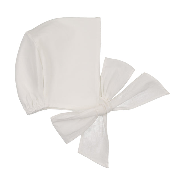 Bonnet with Cottons String - Cream