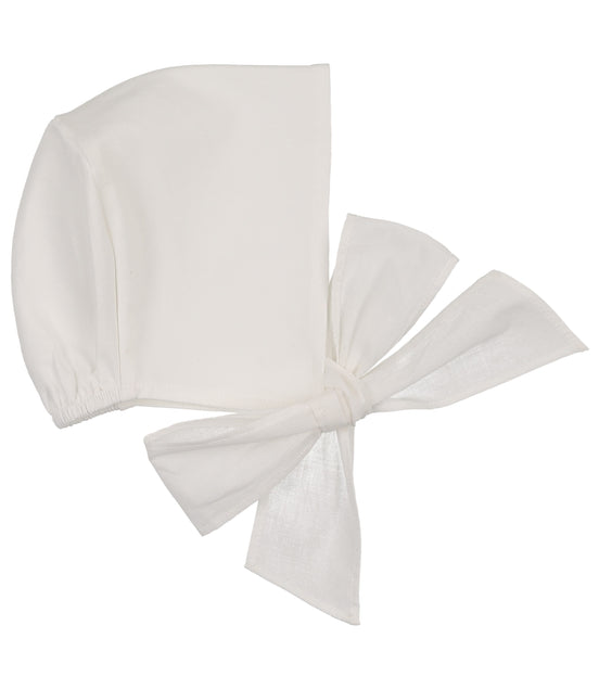 Bonnet with Cottons String - Cream