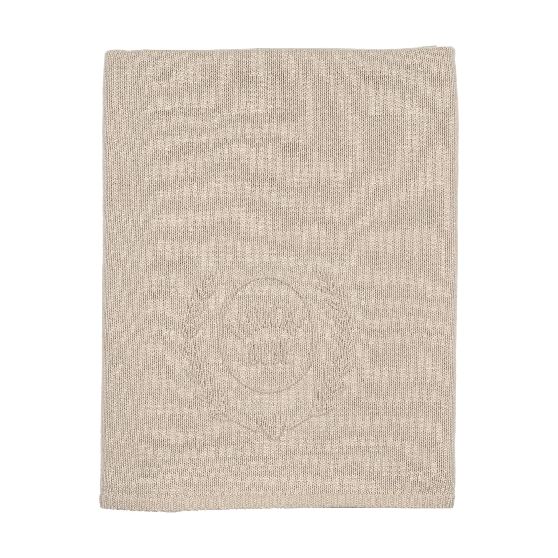 Peluche Embossed Knit Blanket - Stone