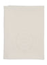 Peluche Embossed Knit Blanket - Cream