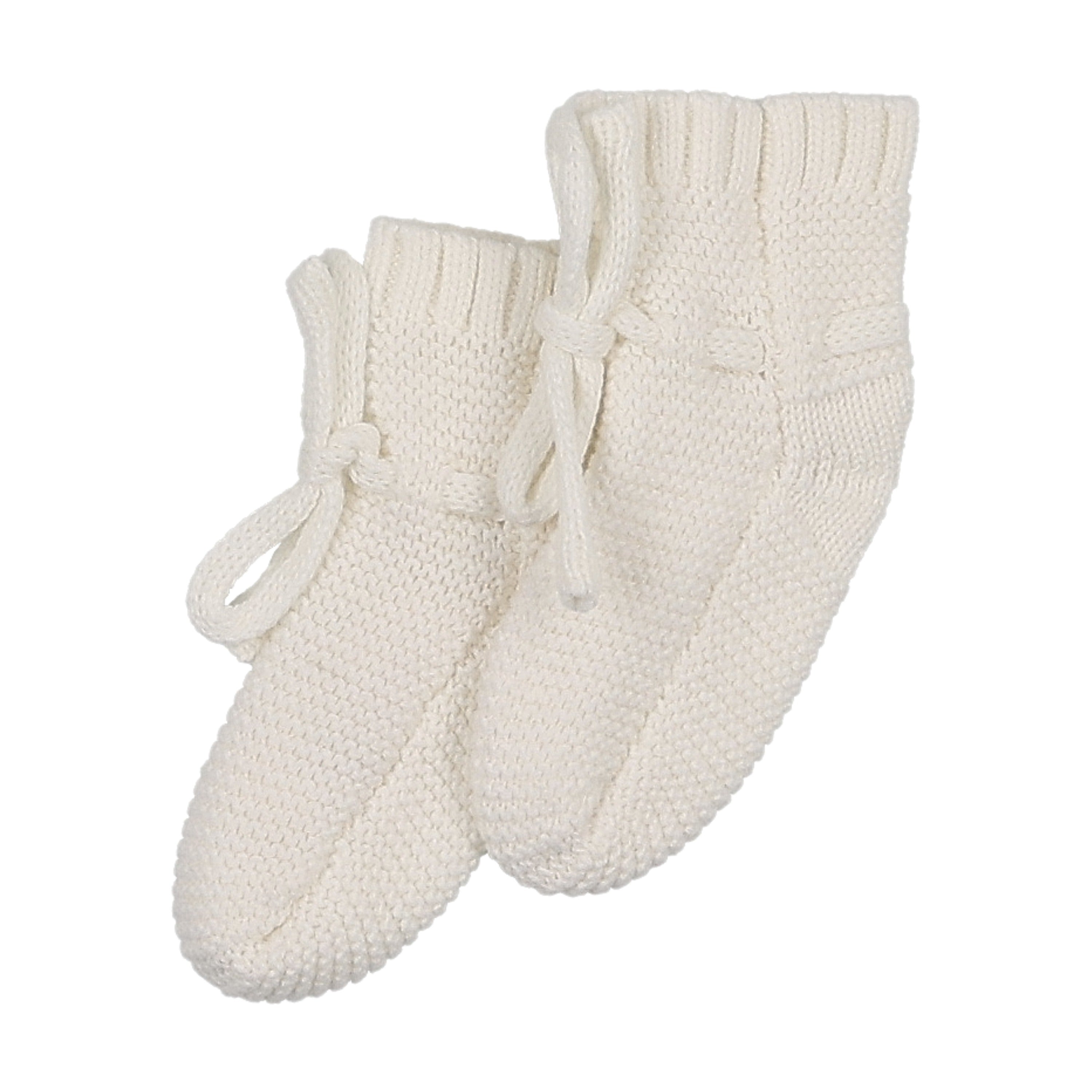 Knit Booties - Cream
