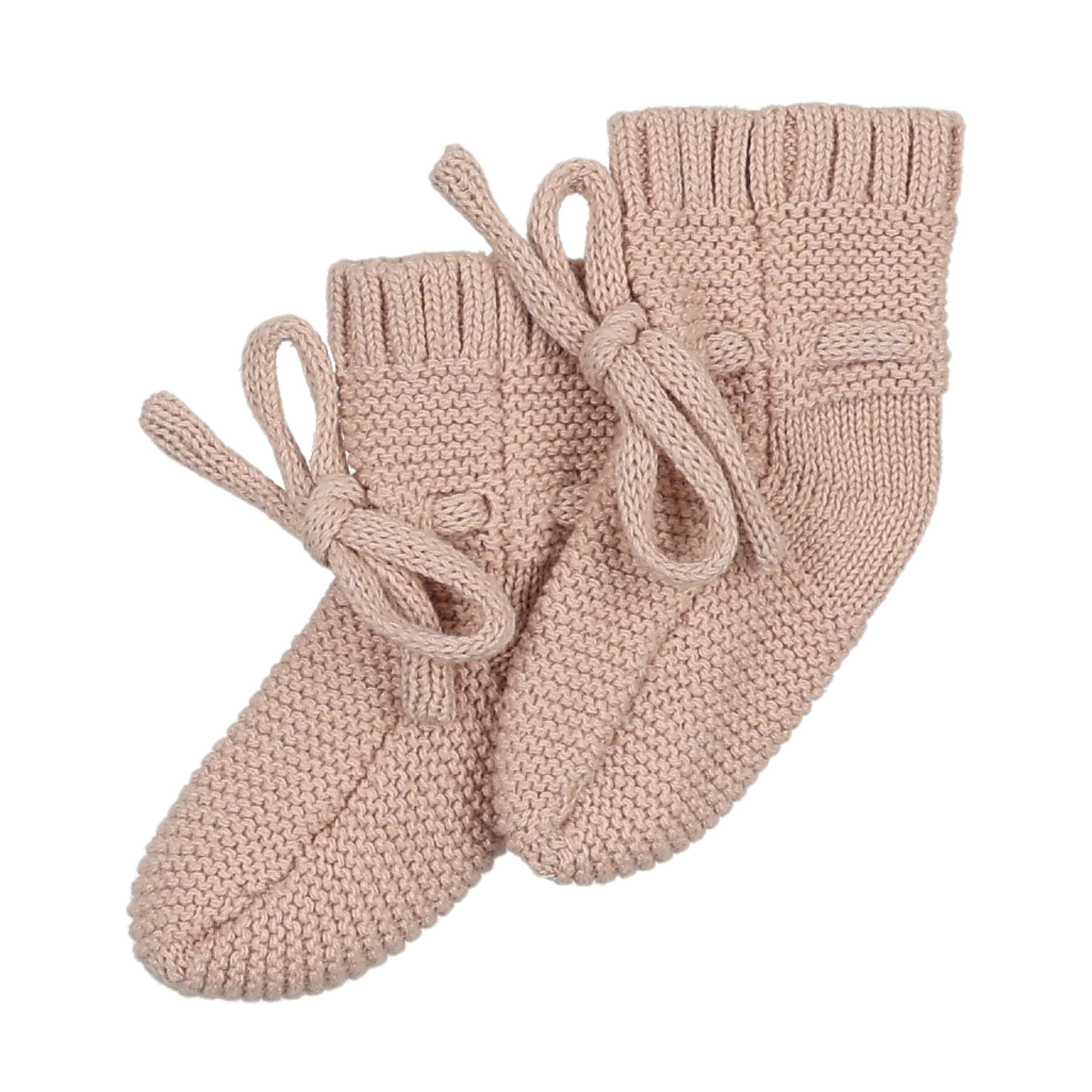 Knit Booties - Rose