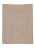Peluche Embossed Knit Blanket - Taupe